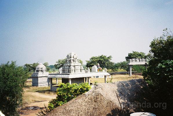 CNV00027.JPG - View of the temples facing the highway; current kitchen in the foreground