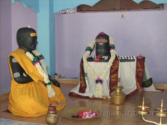 DSCN0440.JPG - Sadasiva Brahmendra Swami and Siva Lingam after Kumbhabhishekam