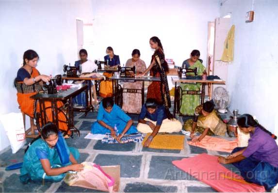 FreeTailoringCenter.jpg - Free tailoring center for unemployed women in Vadarevu Ashram