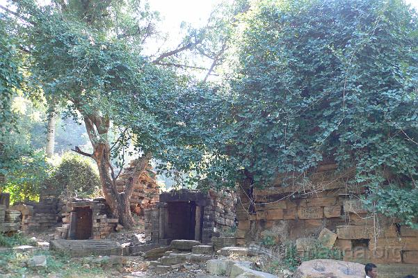 P1030370.JPG - Temples with Shivalingas near Kolanu Bharati in Srisailam forest - Dec 2007